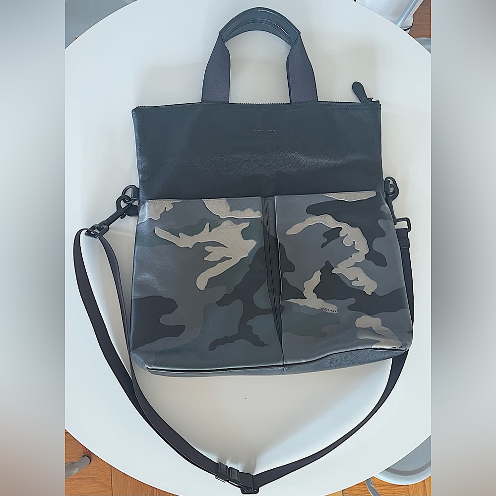 Coach Foldover Leather Tote